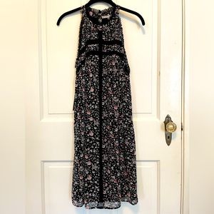 Daniel Rainn dress, NWT, size Medium, black & pink floral